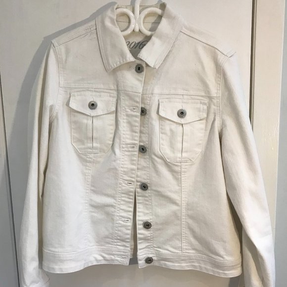 White Denim Jacket - Picture 1 of 3